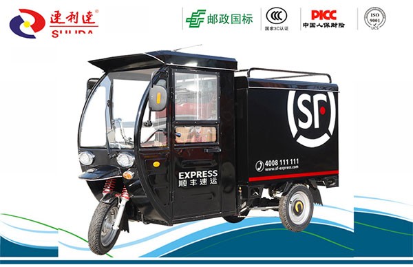 High power motor SF Express dedicated fully enclosed heavy-duty canopy electric tricycle