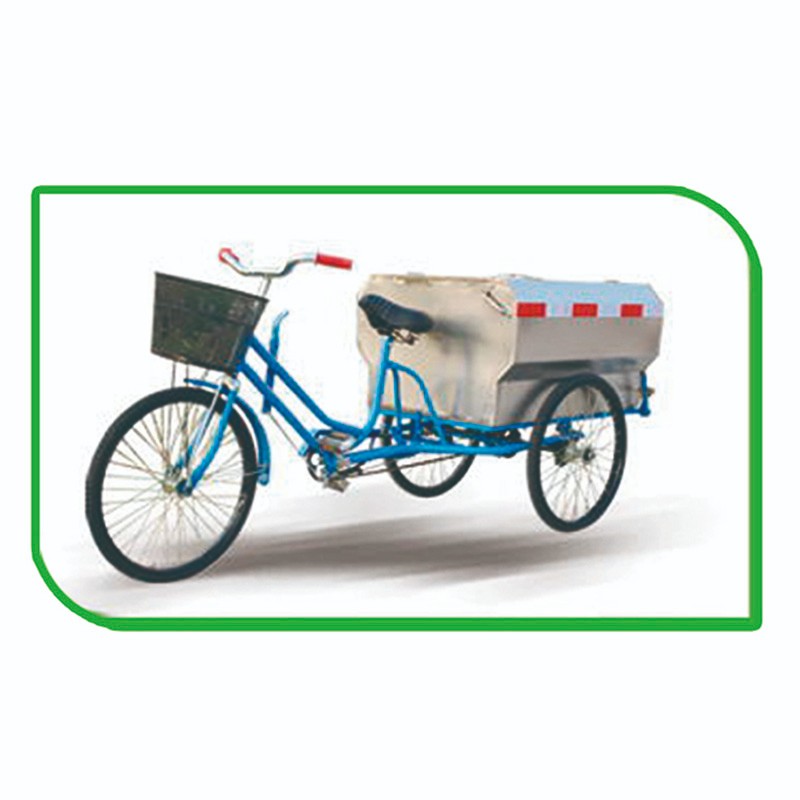 Pedal tricycle cleaning vehicle (320L stainless steel)