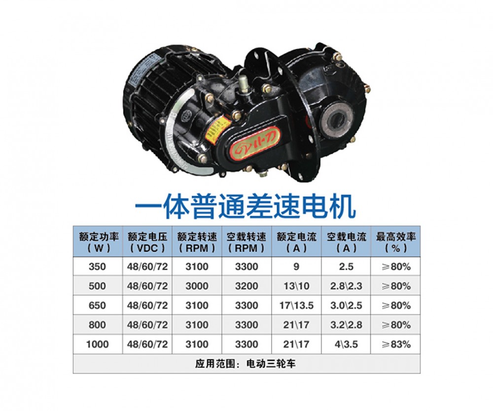 Integrated ordinary differential motor