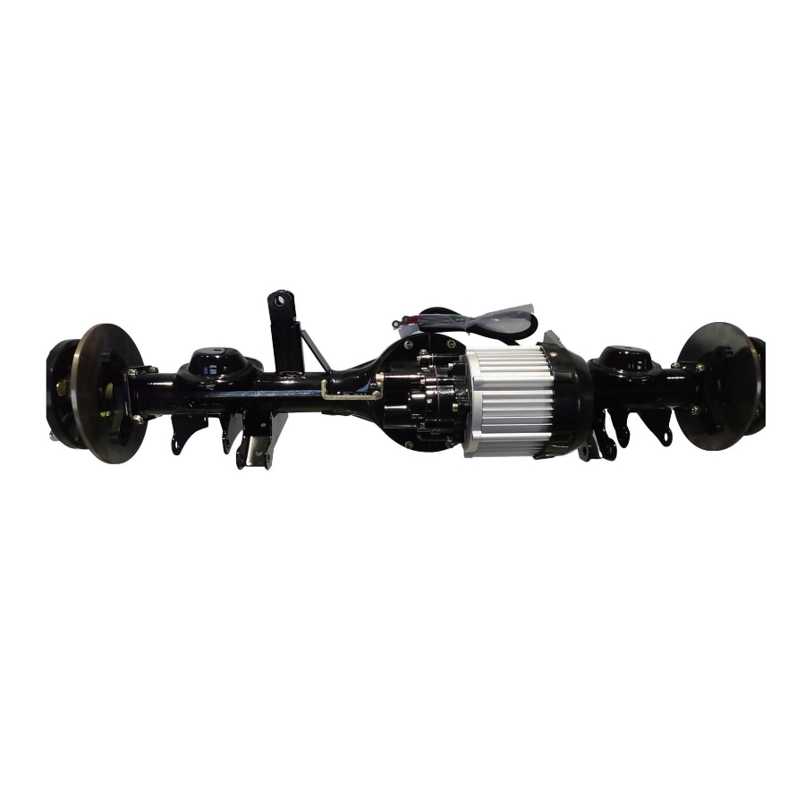 Integrated disc brake rear axle