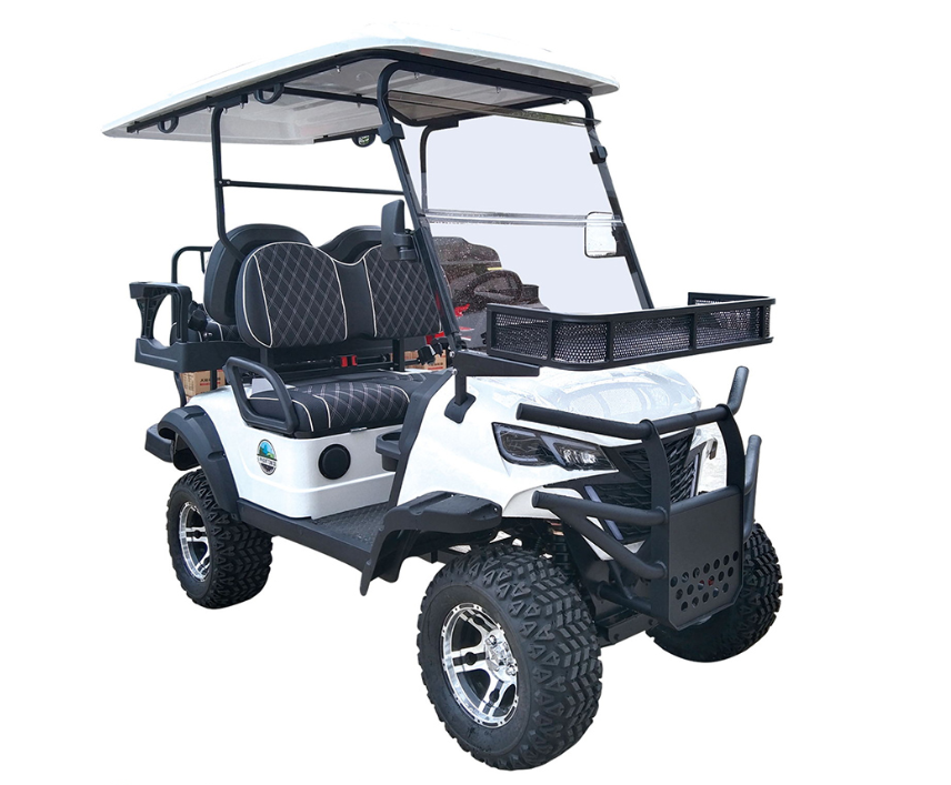 2+2-seater lifting electric golf cart