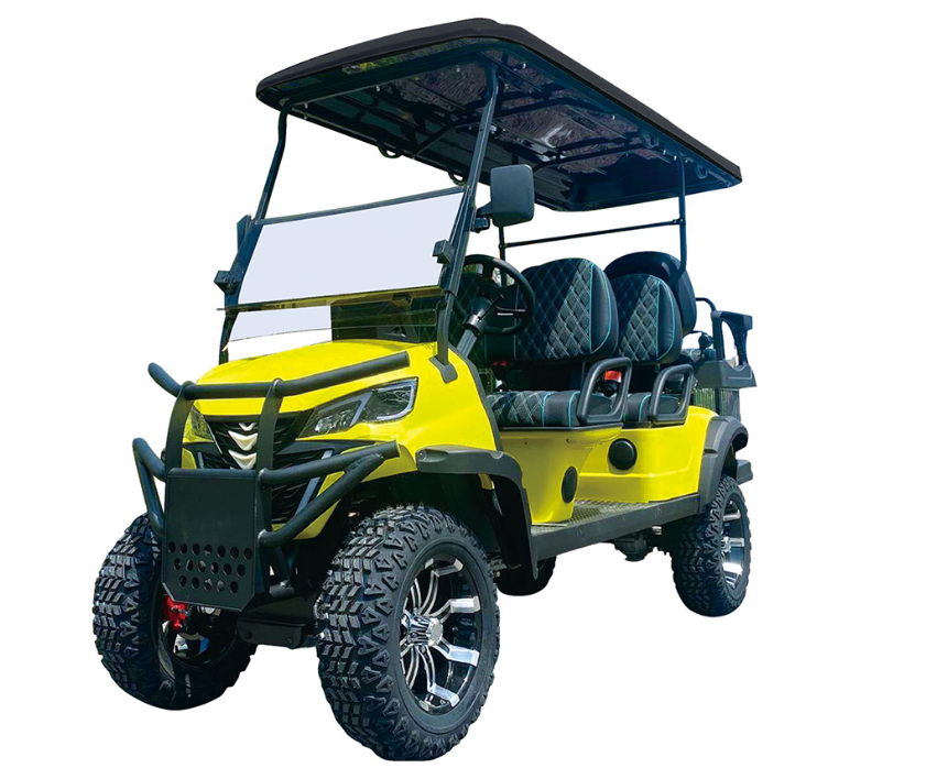 4+2-seater lifting electric golf cart