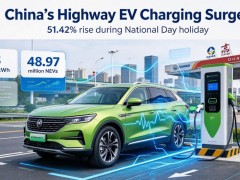 China’s highway EV charging volume rose sharply during National Day holiday